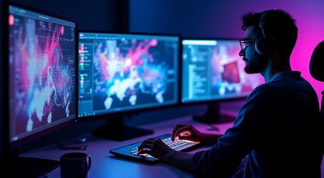 デジタルコンテンツを制作するクリエイター